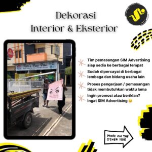dekorasi interior dan eksterior