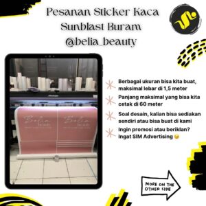 Cetak Cutting Stiker Sunblast